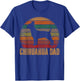 Retro Chihuahua Dad Gift Chi-chi Daddy Dog Owner Pet Father Men Women Girls Kids T-Shirt - T-Shirt | Royal