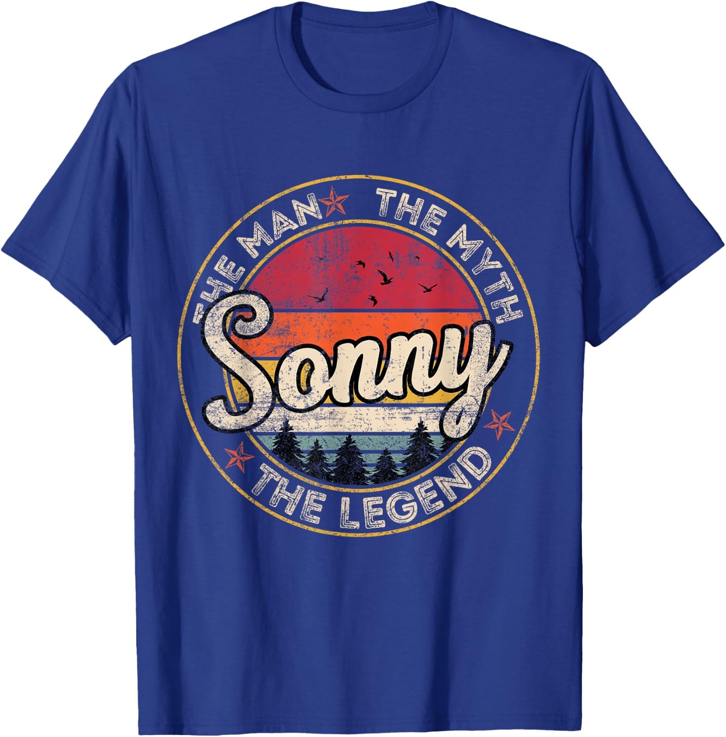 Sonny The Man The Myth The Legend Personalized Name T-Shirt - T-Shirt | Royal