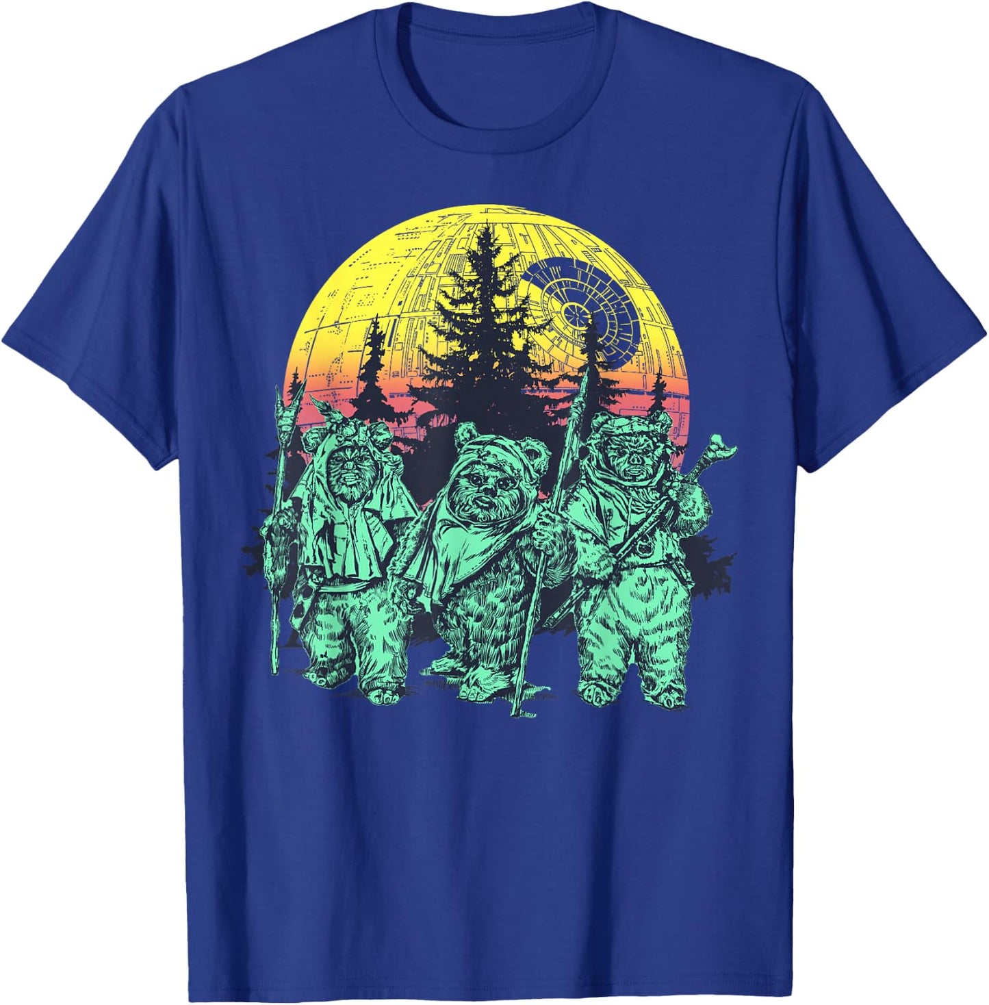 Star Wars Endor Ewok Forest Sunset T-Shirt - T-Shirt | Royal