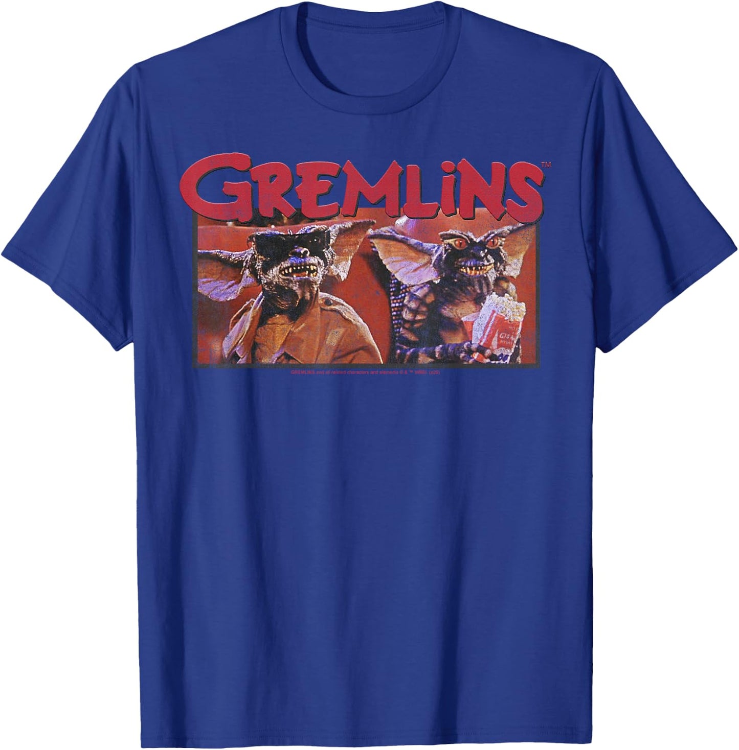 Gremlins at The Movies Portrait T-Shirt - T-Shirt | Royal