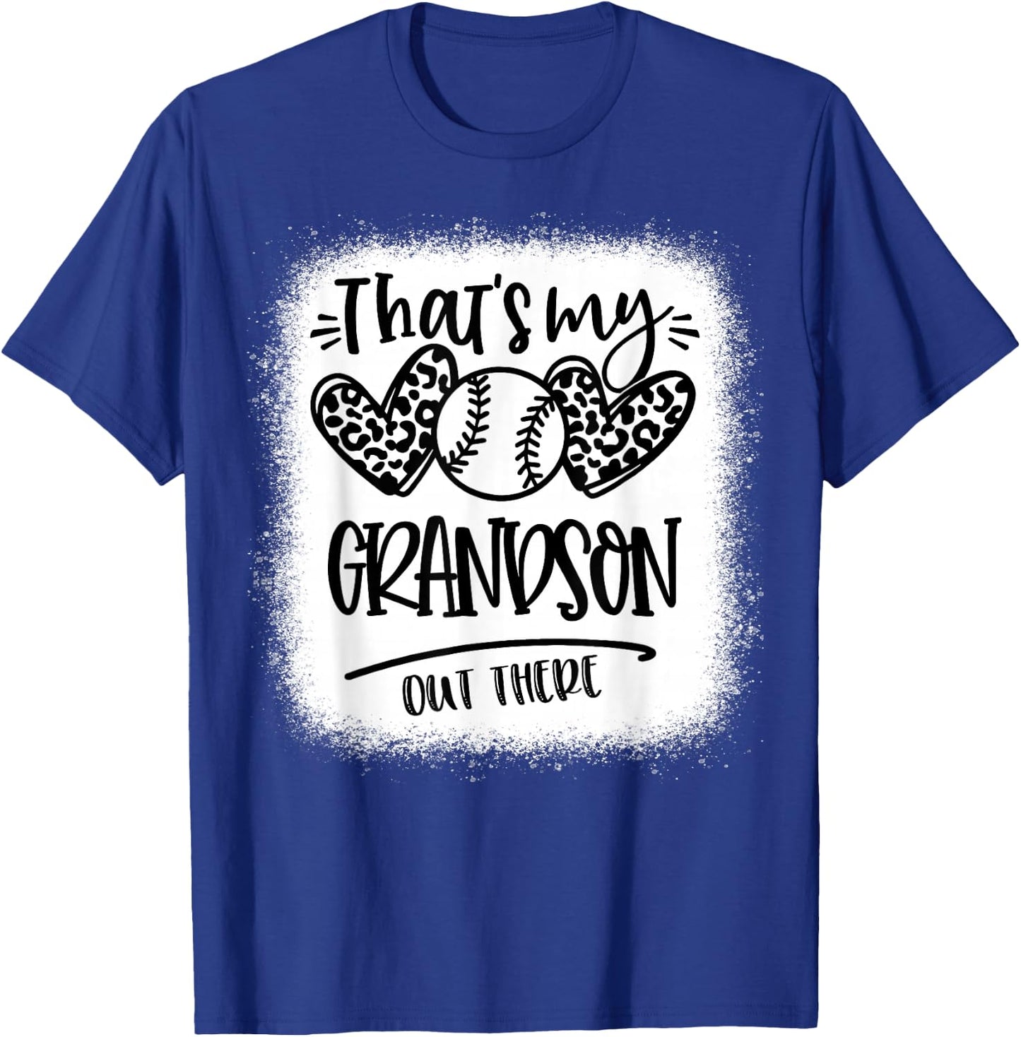 That's My Grandson out There Baseball Grandma & Grandpa T-Shirt - T-Shirt | Royal