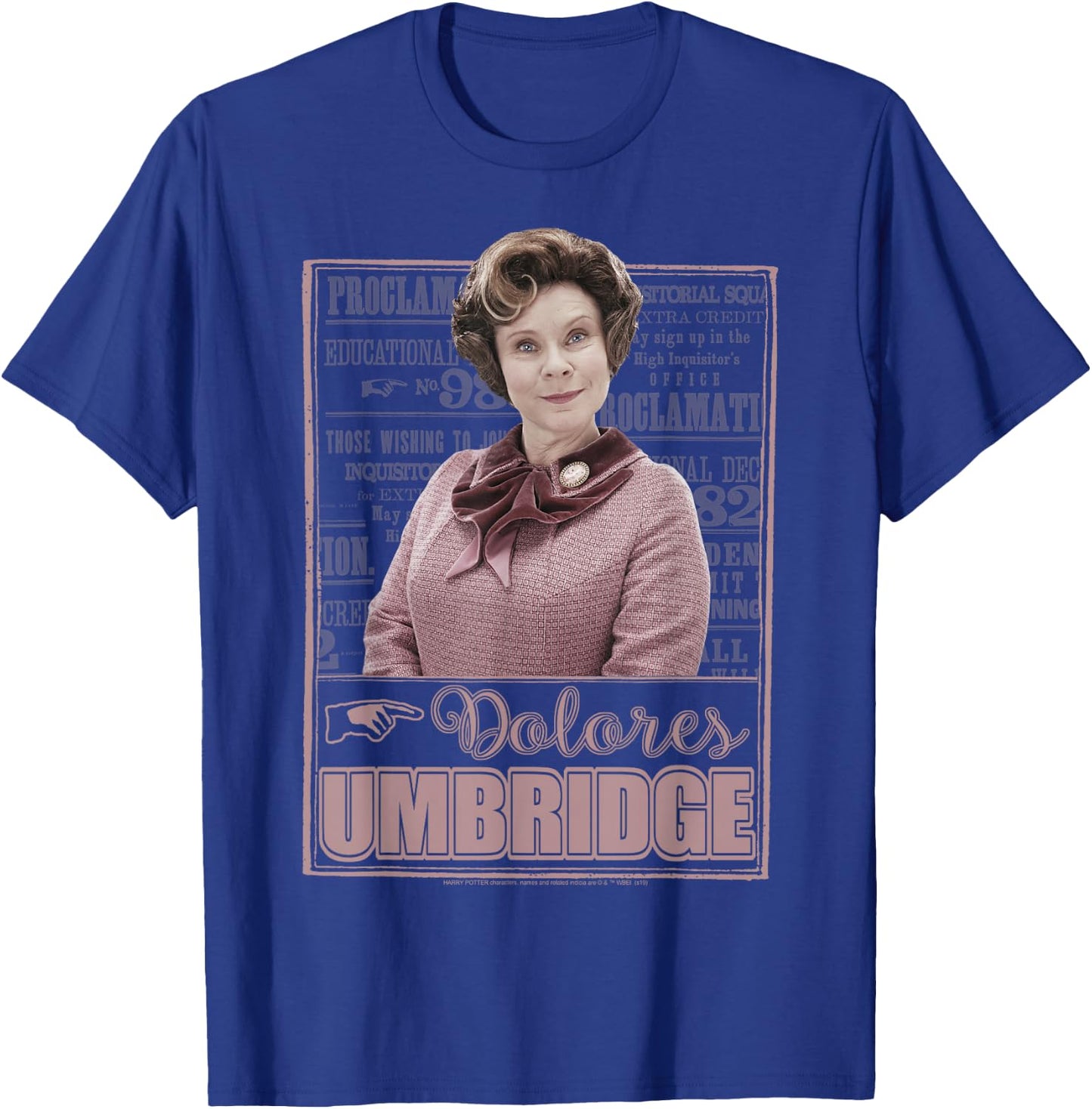 Harry Potter Dolores Umbridge Proclamation Portrait T-Shirt - T-Shirt | Royal