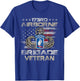 173rd Airborne Brigade Veteran Flag US Airborne Paratrooper T-Shirt - T-Shirt | Royal