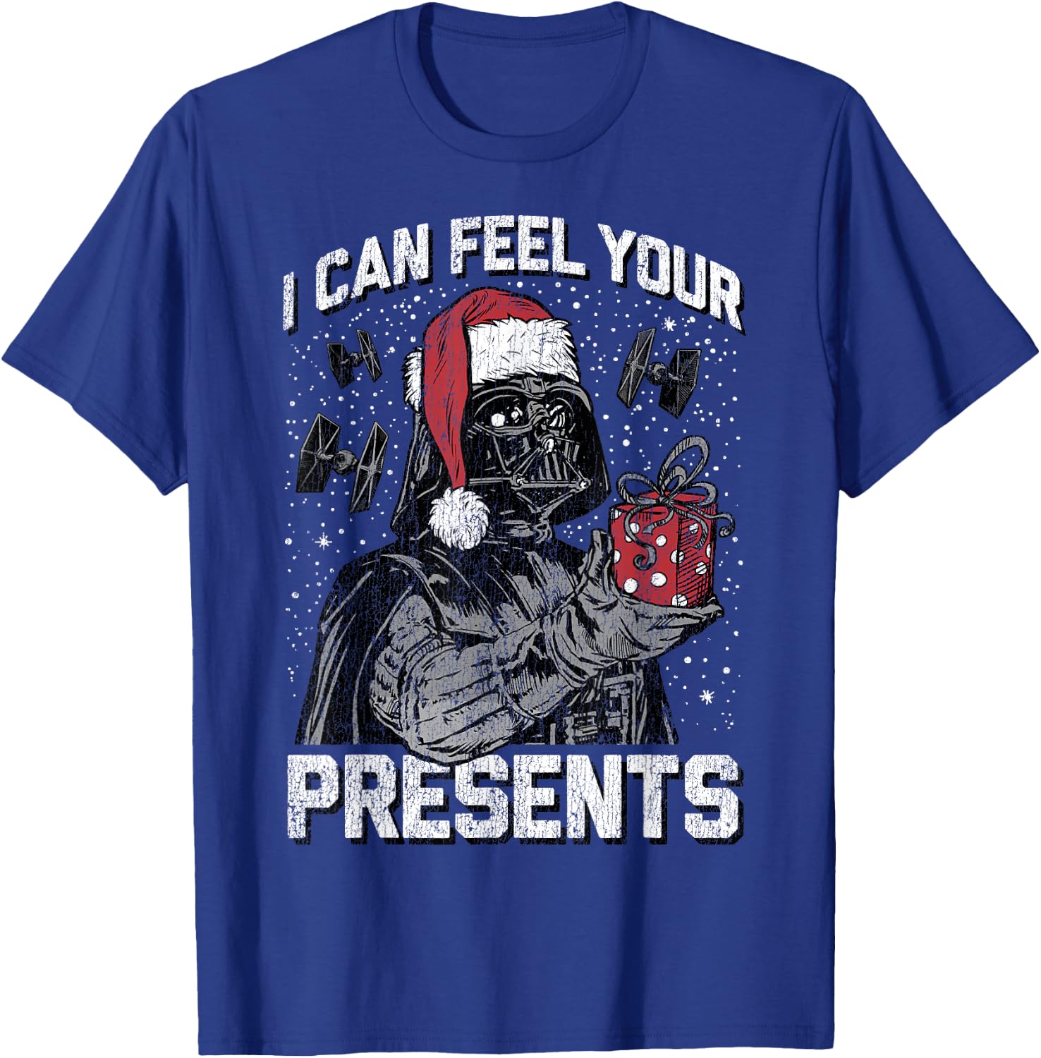 Star Wars Christmas Darth Vader I Can Feel Your Presents T-Shirt - T-Shirt | Royal