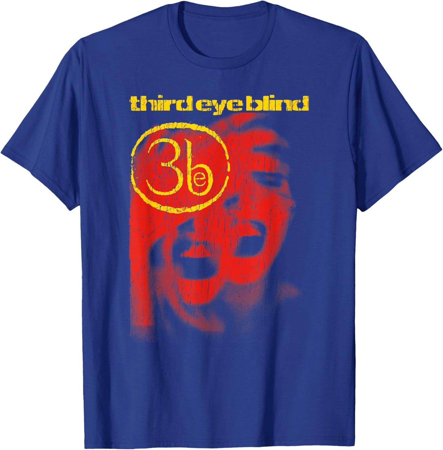 Third Eye Blind Self-Titled Vintage Crackle T-Shirt - T-Shirt | Royal