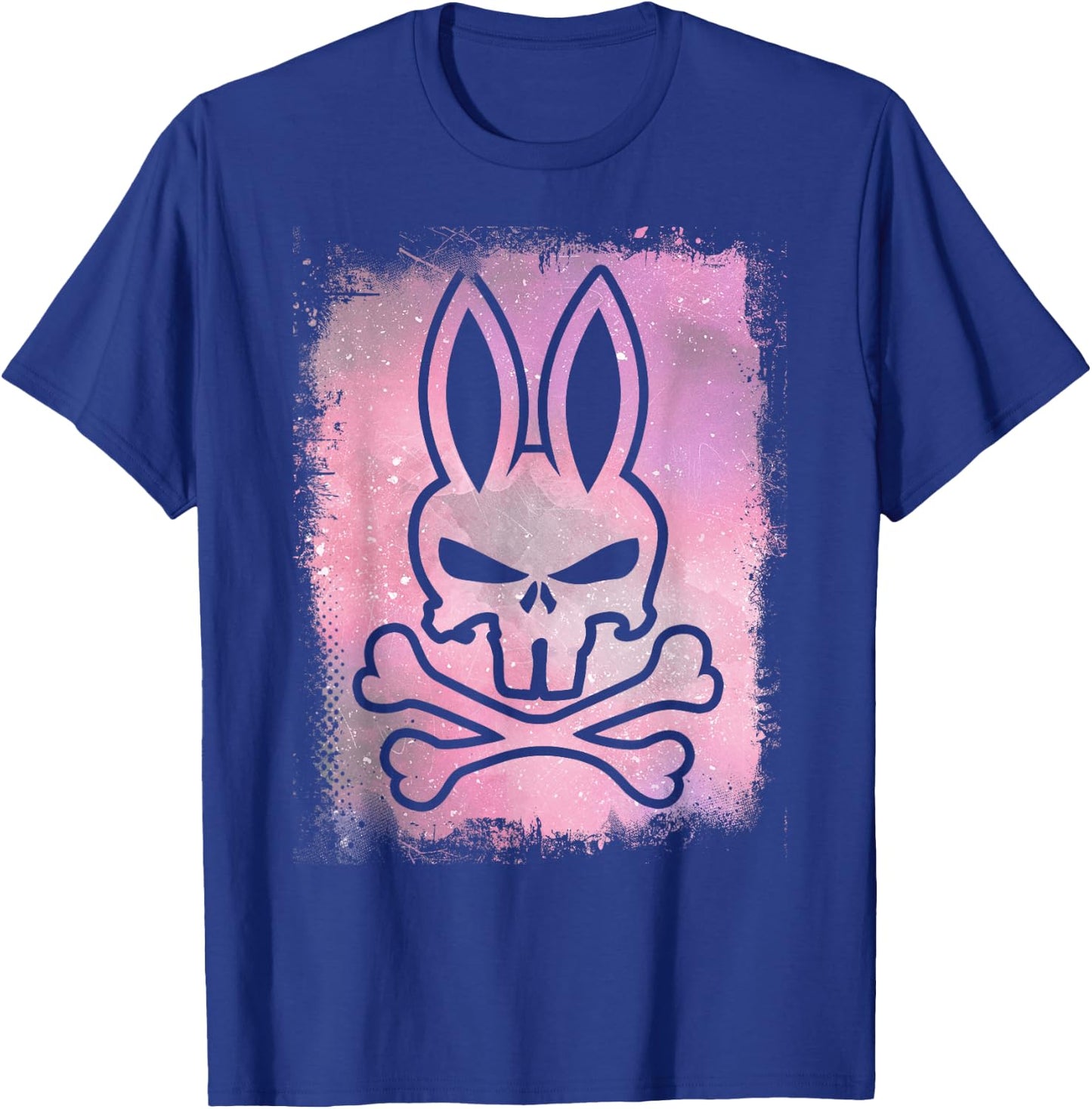 Rabbit Skull I Hare Skull Bones Design T-Shirt - T-Shirt | Royal