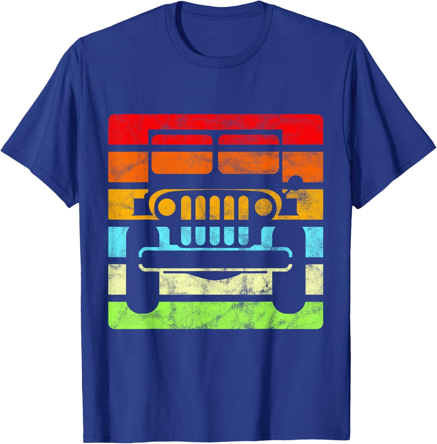 Off Road 4X4 Vintage Retro 70s Sunset Off Road Gift T-Shirt - T-Shirt | Royal