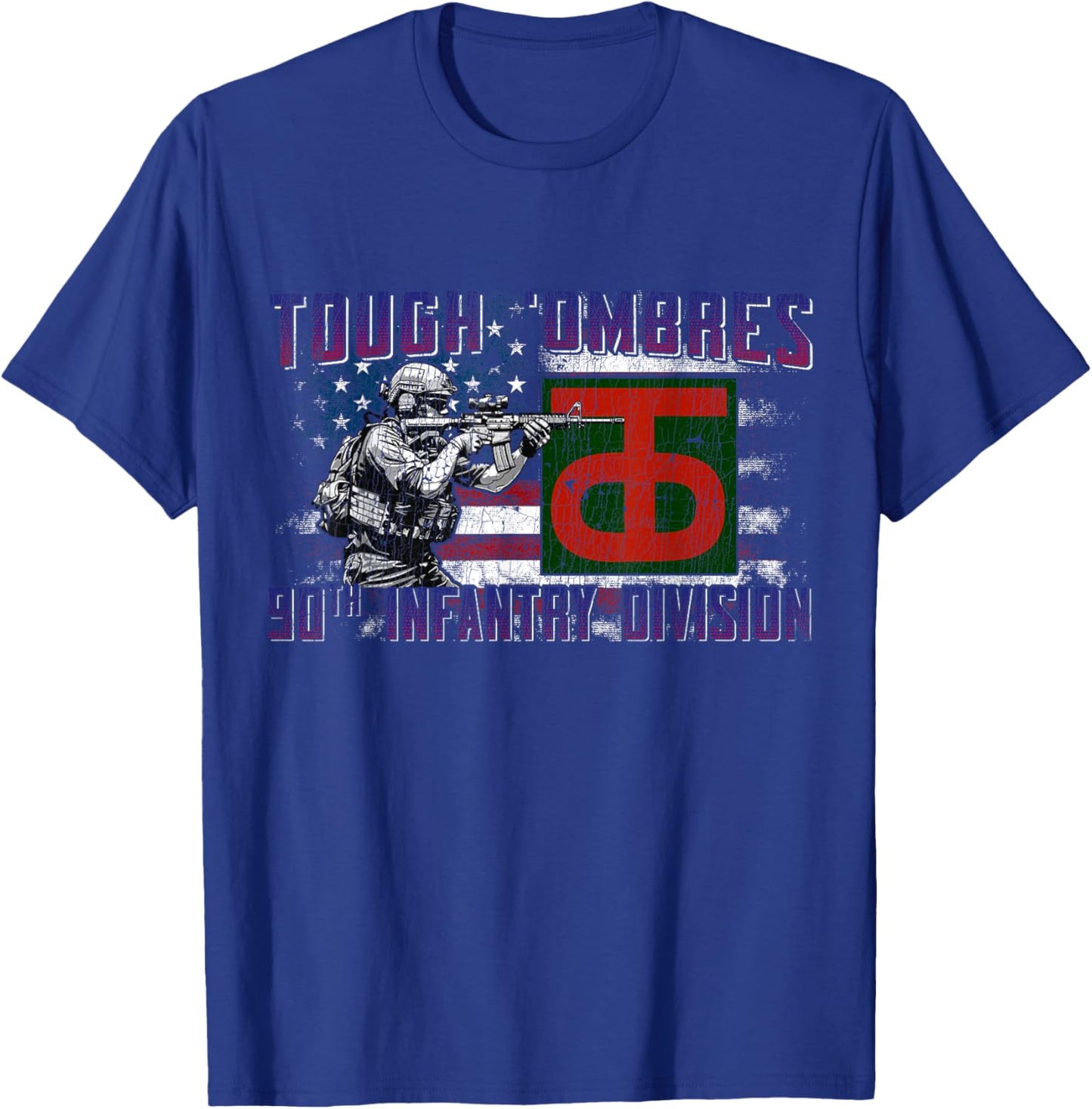 90th Infantry Division 90th ID Tough 'Ombres Division Gifts T-Shirt - T-Shirt | Royal