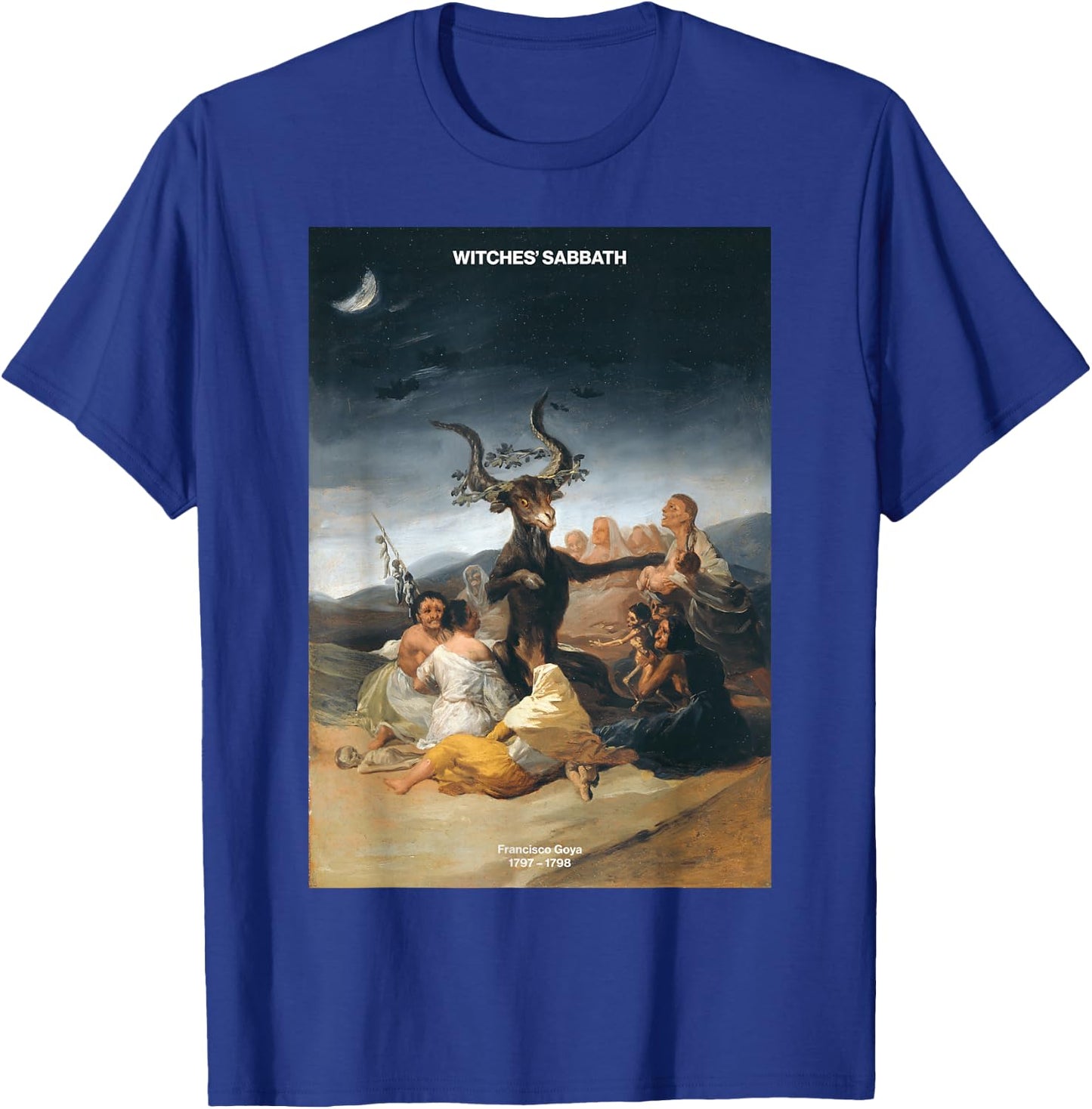 Fine Arts Bottega Witches h Sabbath – Francisco Goya Black Small T-Shirt - T-Shirt | Royal