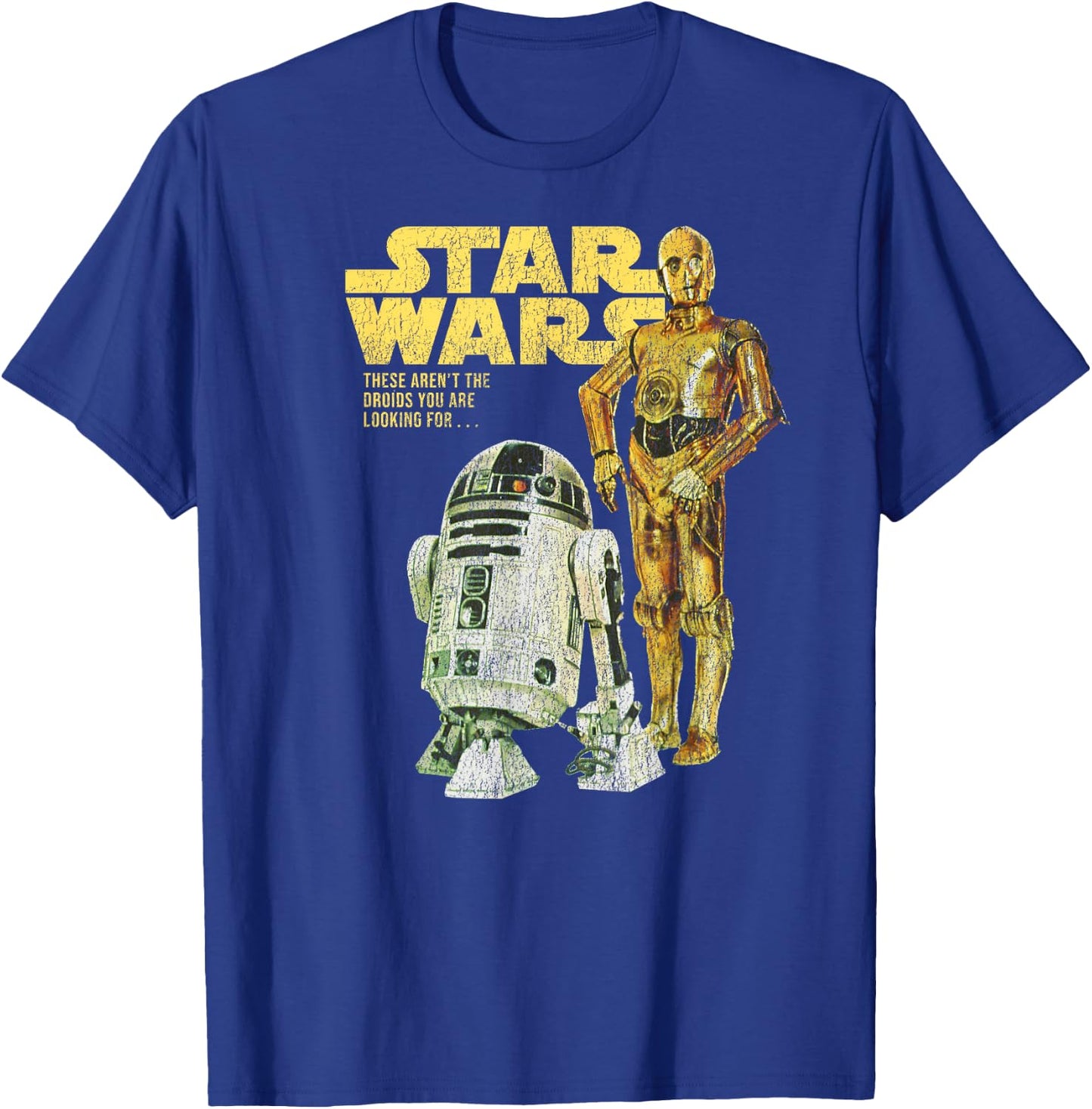 Star Wars R2-D2 & C-3PO Logo Portrait T-Shirt - T-Shirt | Royal