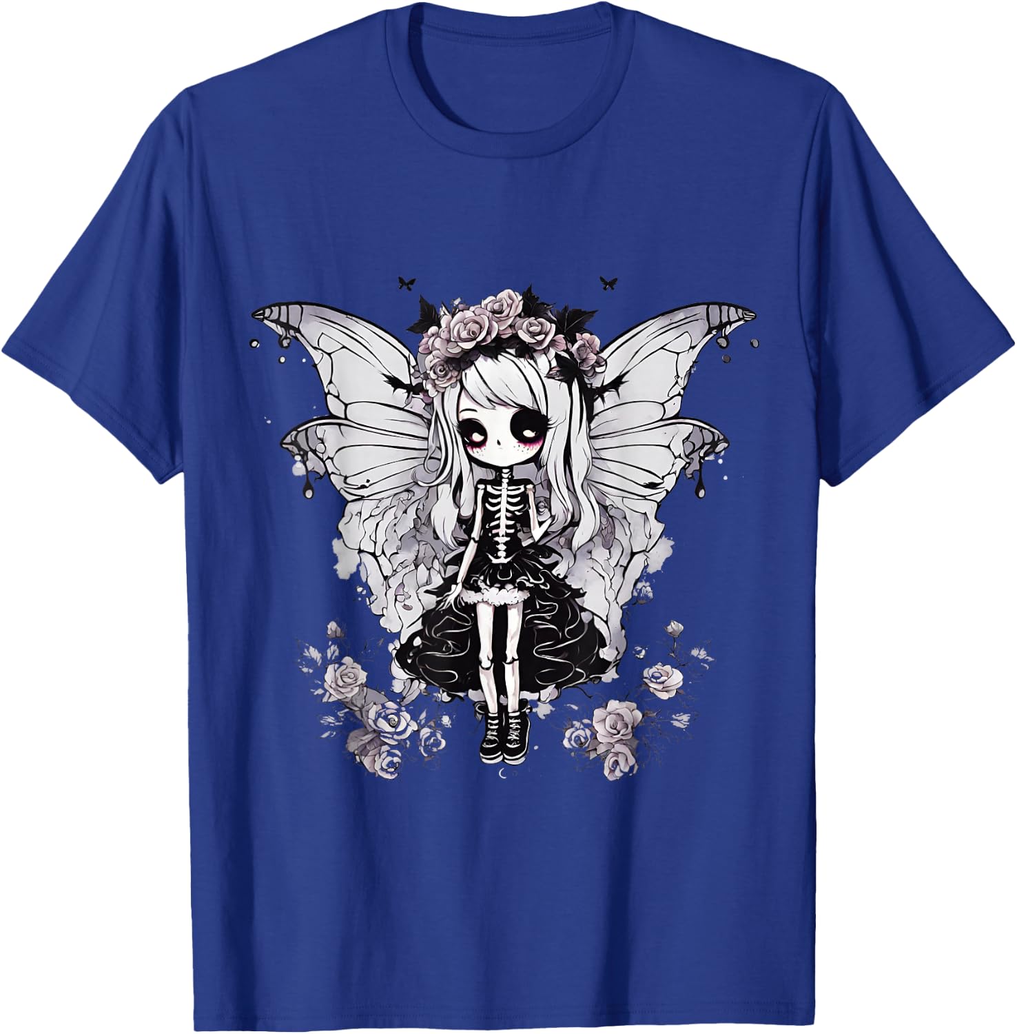 Skeleton Fairy Anime Goth Kawaii T-Shirt - T-Shirt | Royal