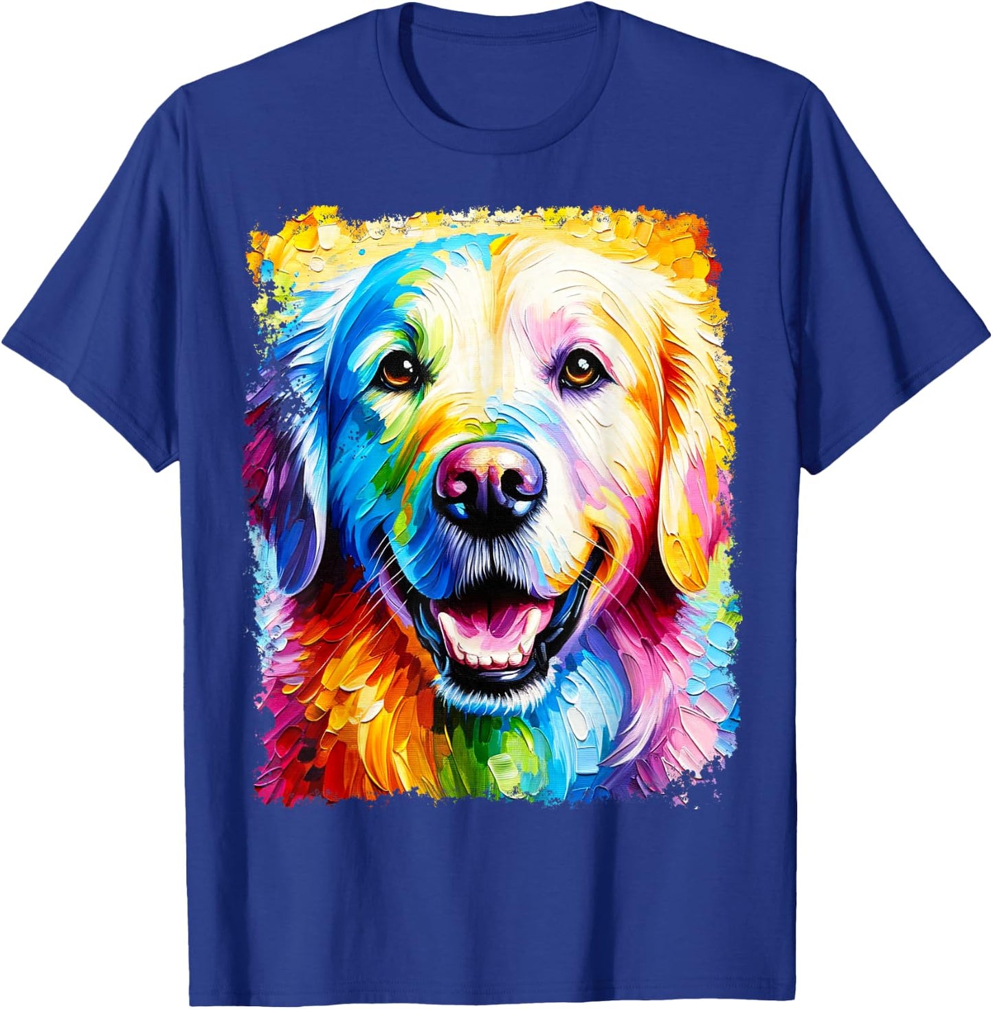 Rainbow Golden Retriever T-Shirt - T-Shirt | Royal