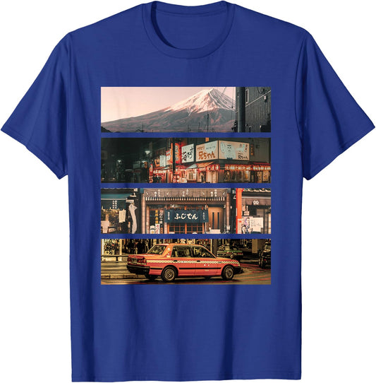 Aesthetic Style Vaporwave Japan 80s 90s Tokyo Osaka T-Shirt - T-Shirt | Royal
