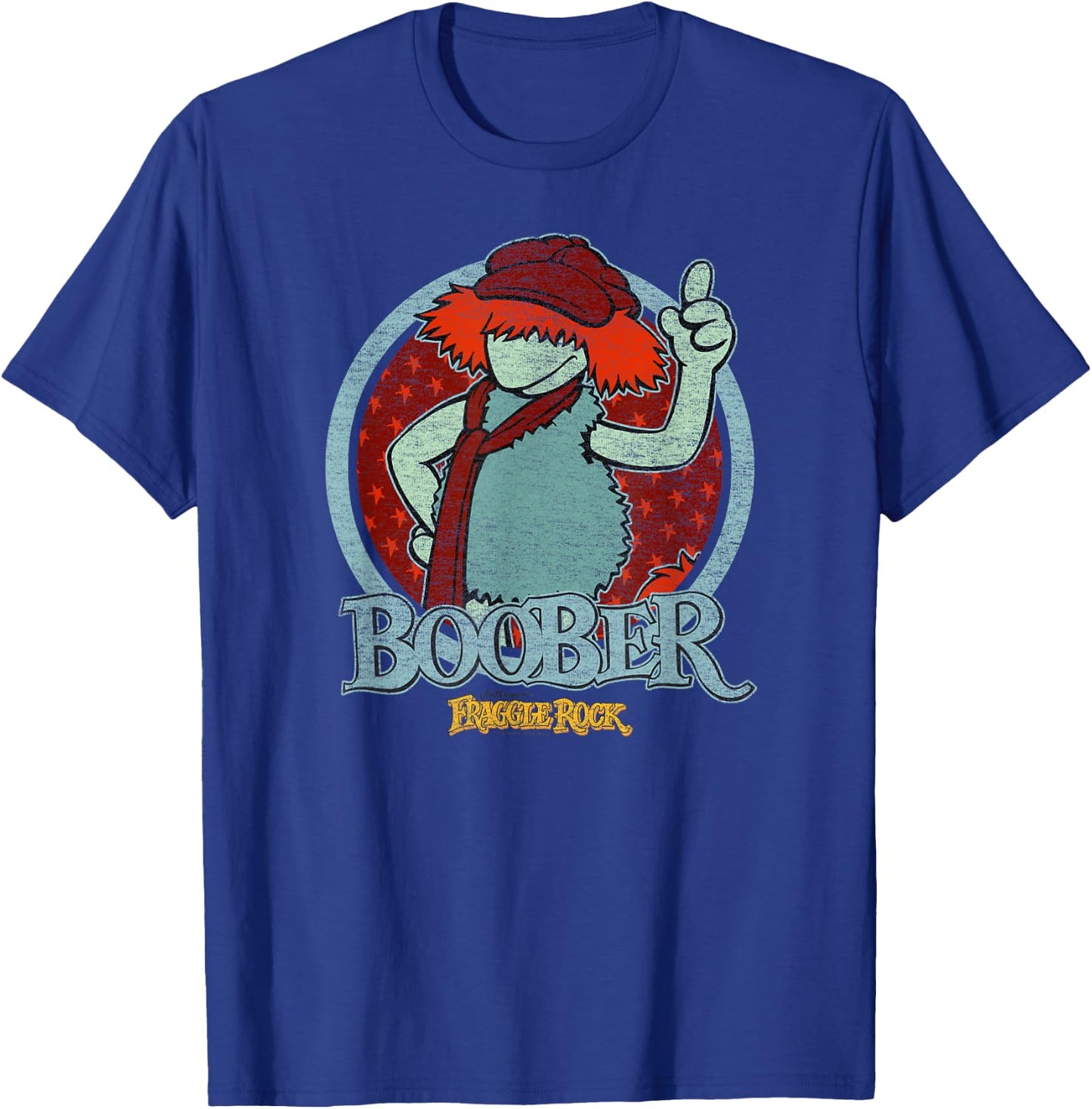 Fraggle Rock Boober Circle T-Shirt - T-Shirt | Royal