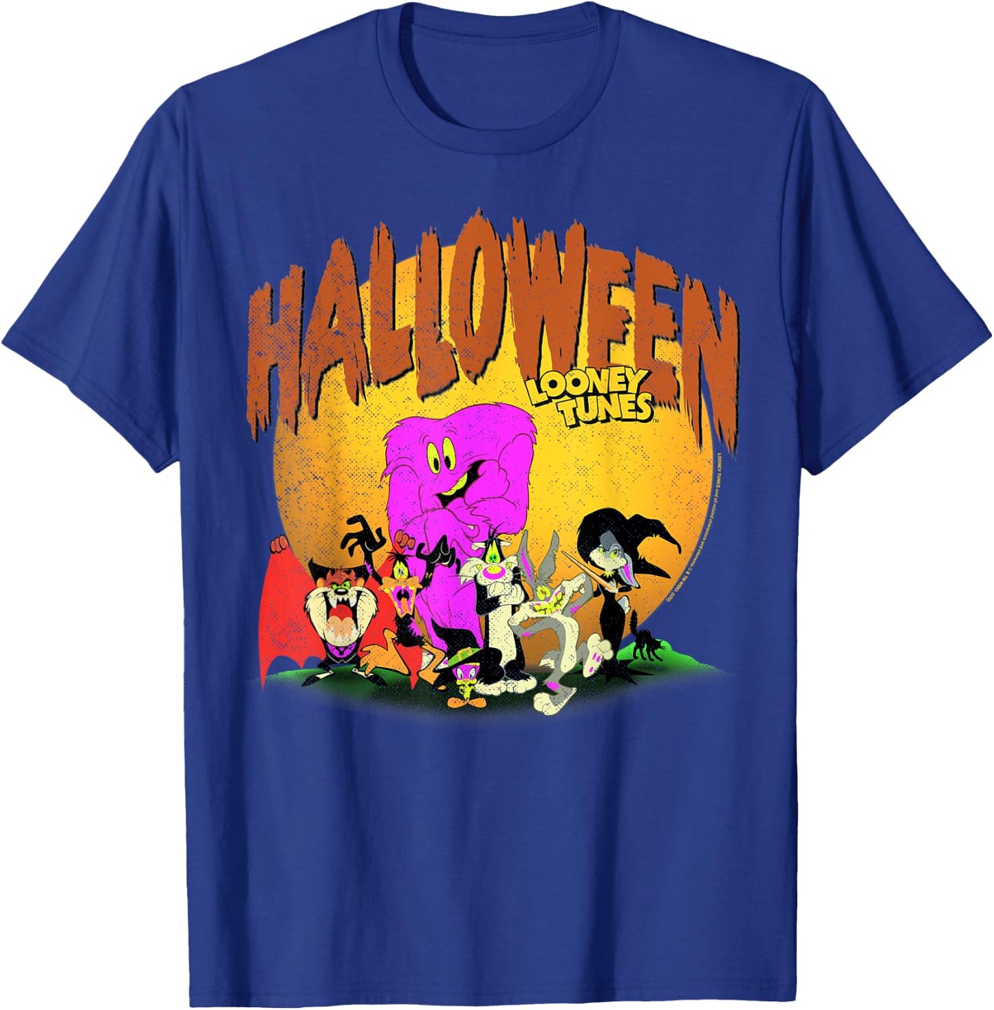 Looney Tunes Halloween Night Group Shot T-Shirt - T-Shirt | Royal