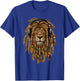 MYZAK Rasta Revolution Lion Zion Dreadlock Rastafari Reggae Design T-Shirt - T-Shirt | Royal