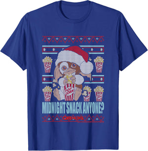 Kids Gremlins Christmas Midnight Snack Anyone Ugly Sweater T-Shirt - T-Shirt | Royal