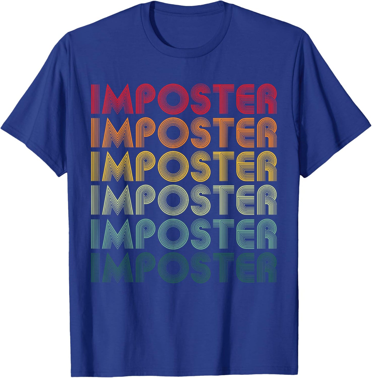 Cool Imposter Gamers - Retro Vintage Video Gamer Gift T-Shirt - T-Shirt | Royal