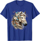 Floral Wild Horse Country Horse Riding T-Shirt - T-Shirt | Royal