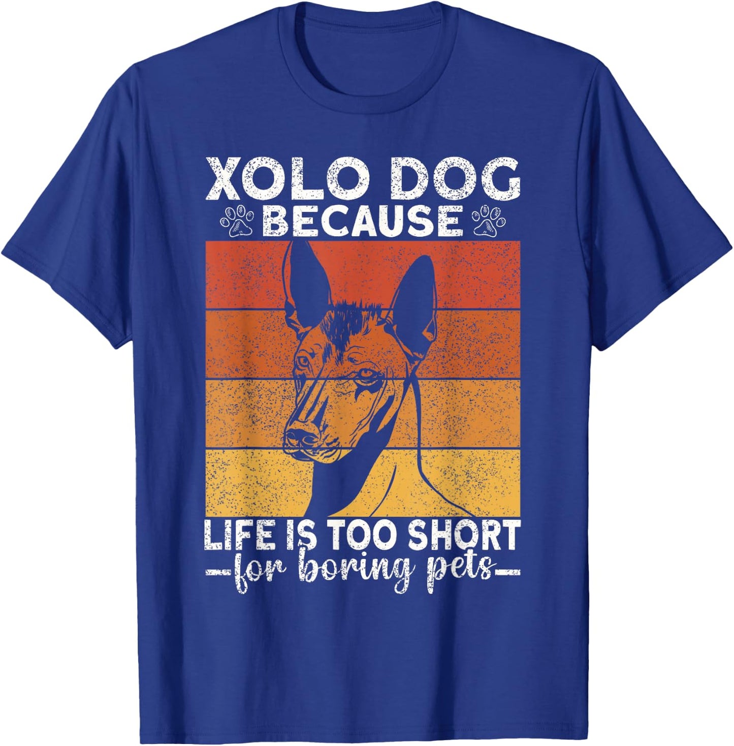 Xolo Dog Mexican Hairless Coated Lover Puppy Xoloitzcuintli T-Shirt - T-Shirt | Royal