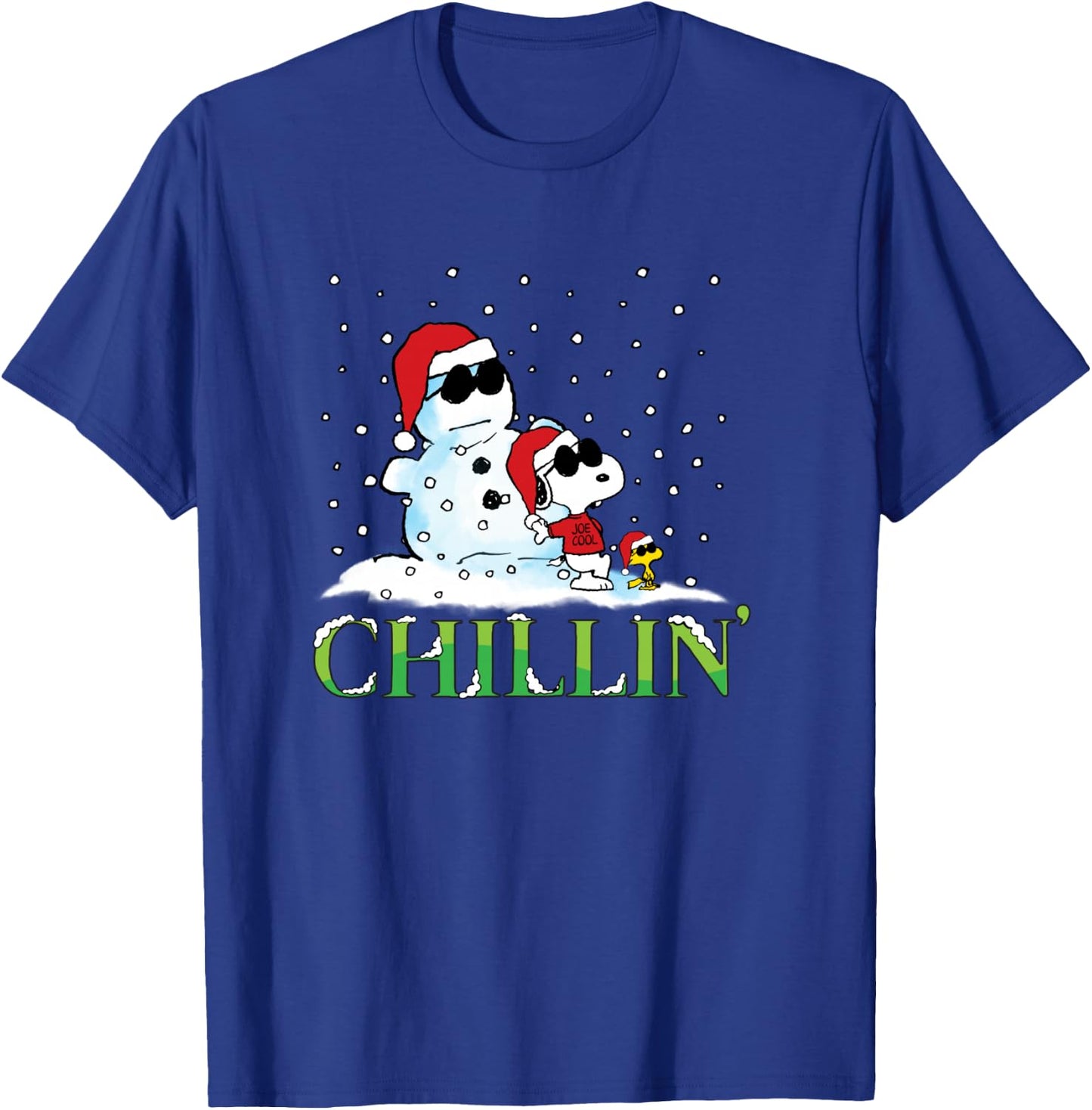 Peanuts Holiday Snoopy Chillin T-Shirt - T-Shirt | Royal