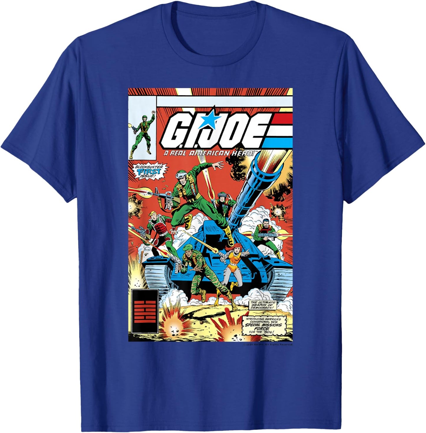 G.I. Joe A Real American Hero Comic Book Cover Small T-Shirt - T-Shirt | Royal