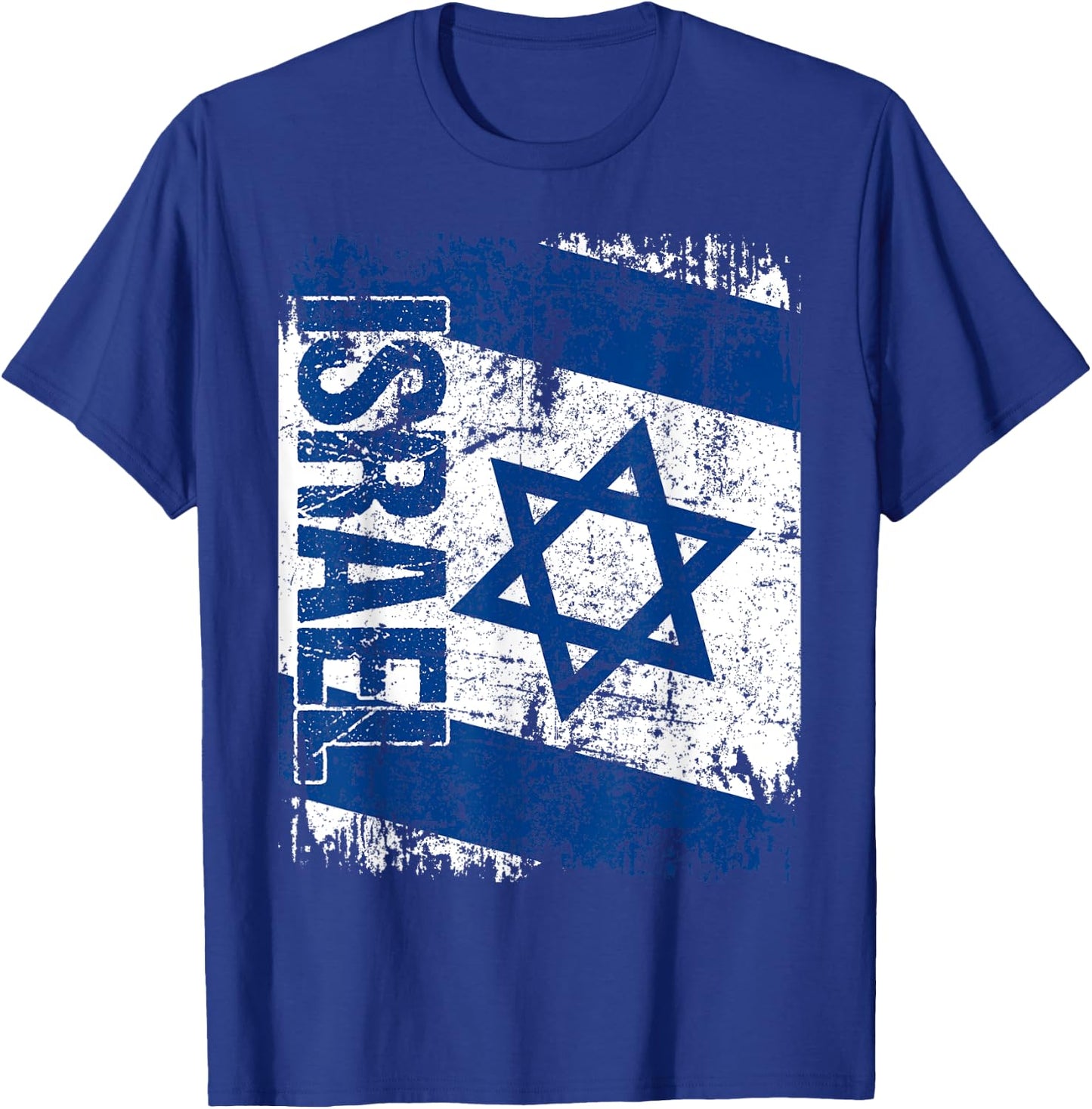 ISRAEL Flag Vintage Distressed ISRAEL T-Shirt - T-Shirt | Royal