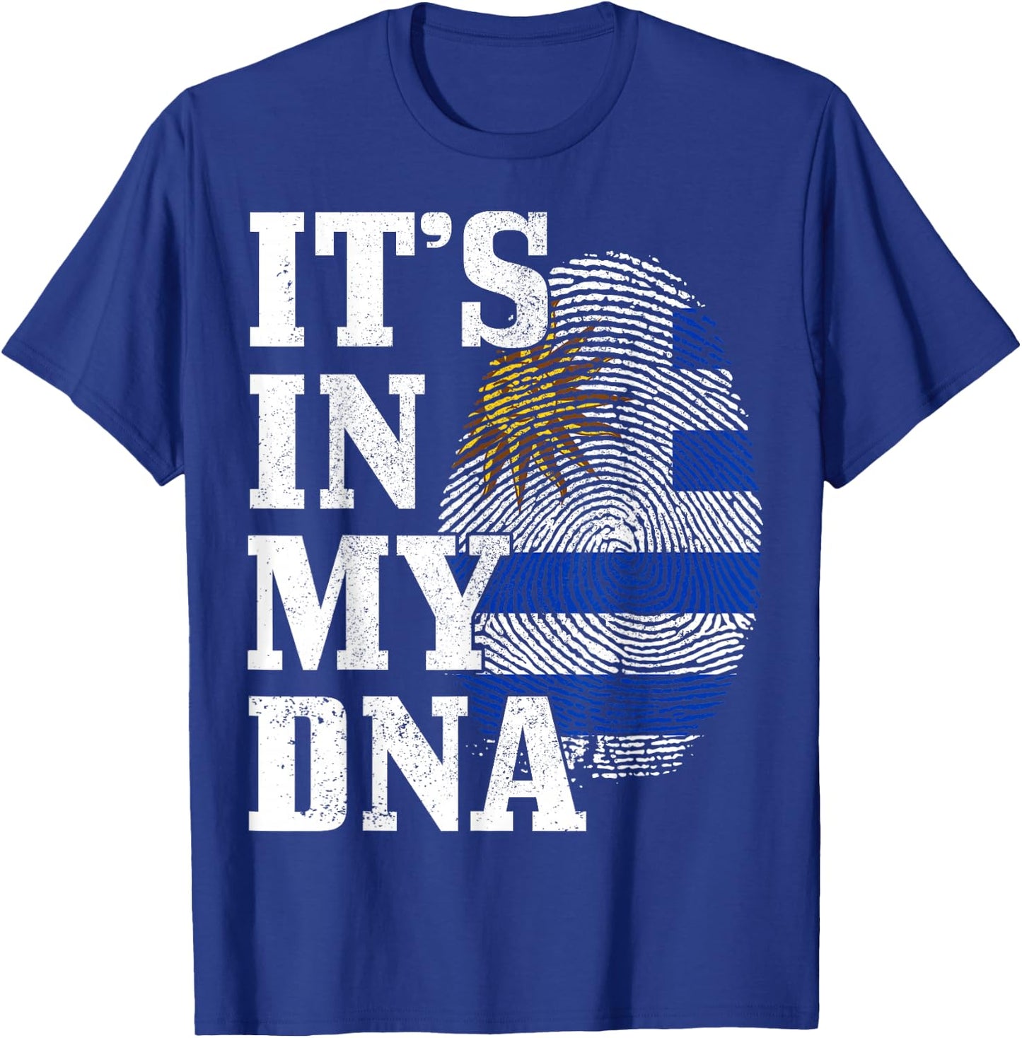 Uruguay It's In My DNA Uruguay Flag T-Shirt - T-Shirt | Royal
