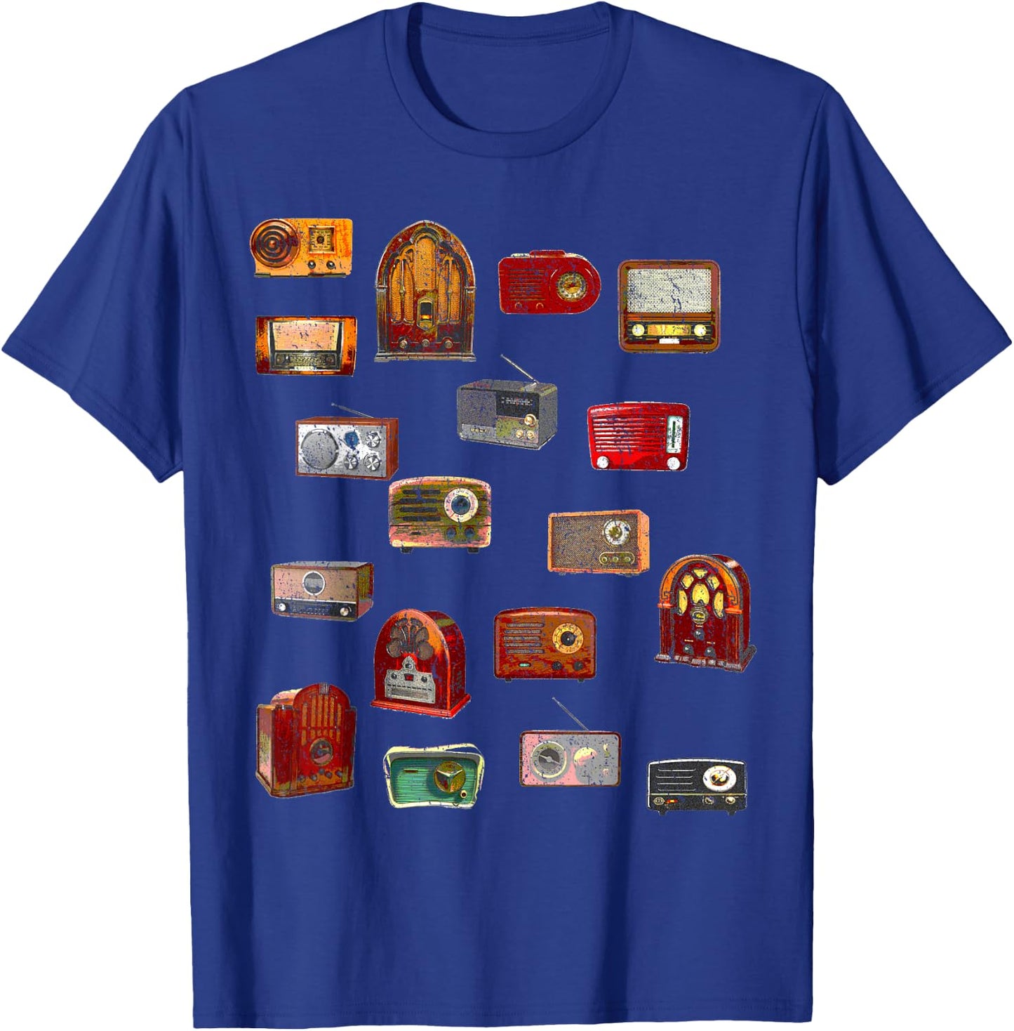 Funny Sheldon Nerdy Vintage Retro Antique Radio Geek Gift T-Shirt - T-Shirt | Royal