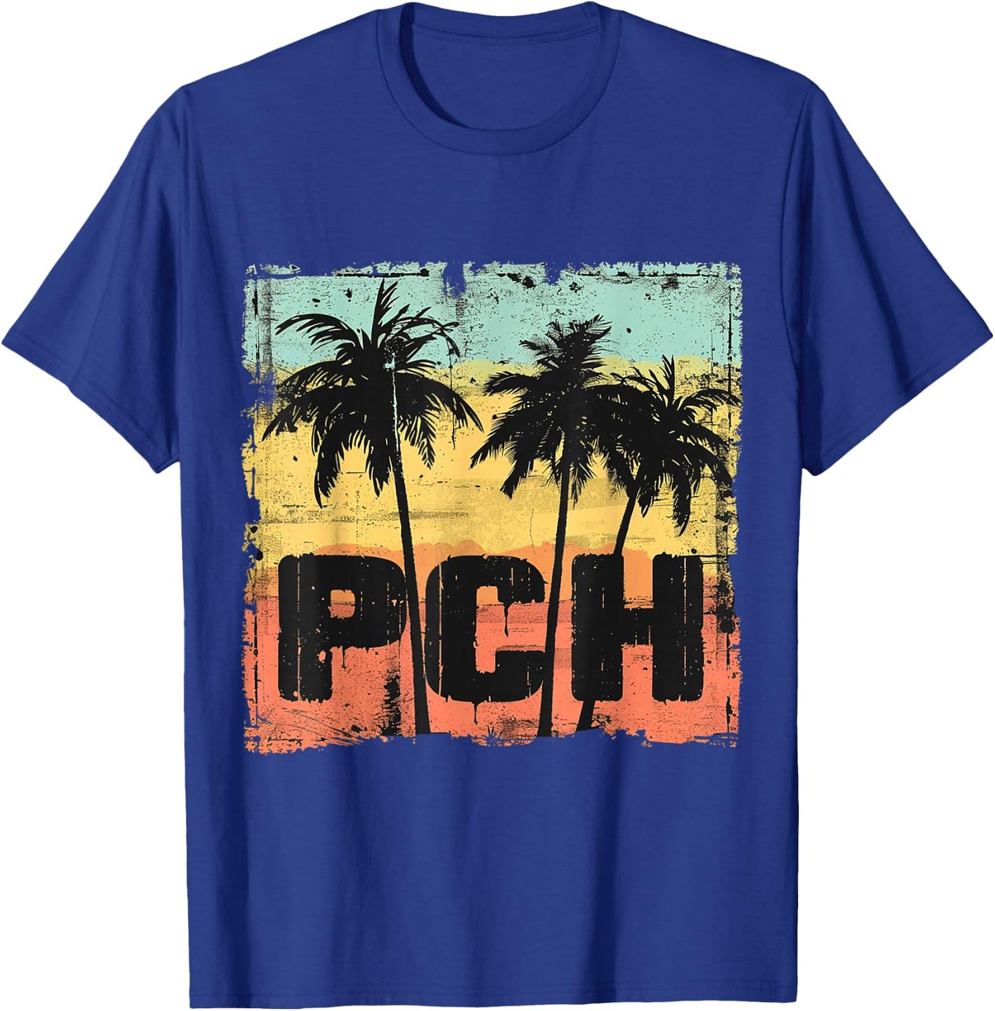 PCH - Pacific Coastal California Highway T-Shirt - T-Shirt | Royal