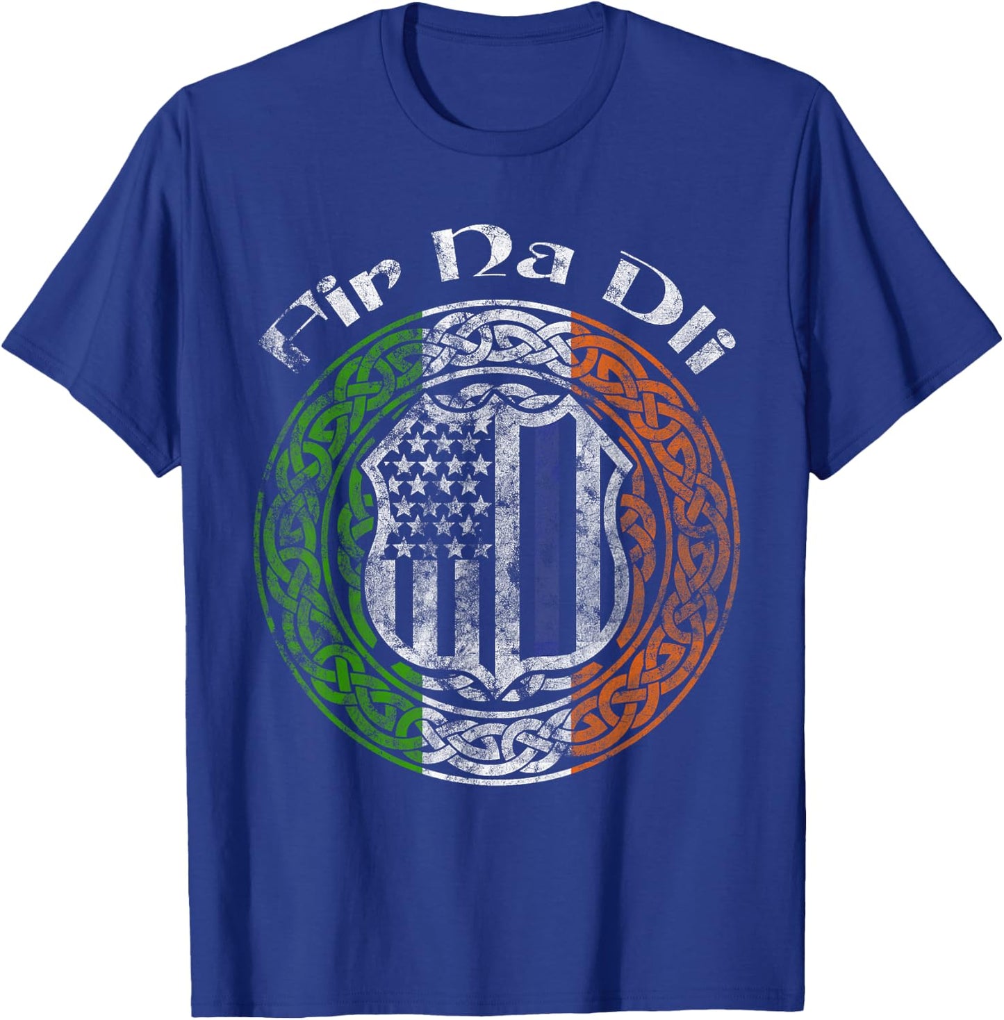 Thin Blue Line Shirt Fir Na Dli Irish Police T-Shirt - T-Shirt | Royal