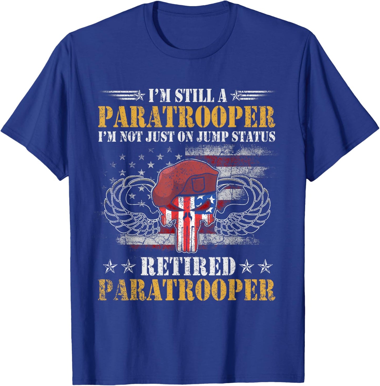 U.S Army Airborne Division Paratrooper , Veterans Day T-Shirt - T-Shirt | Royal