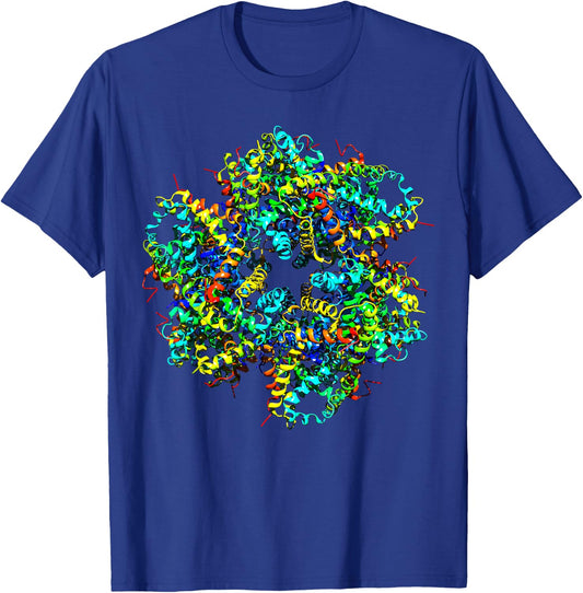 Crystallography Structural Biologist Hemoglobin Molecules T-Shirt - T-Shirt | Royal