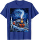 Steam Locomotive Van Gogh Style T-Shirt - T-Shirt | Royal