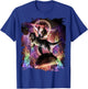 Evil Space Laser Cat On Dinosaur Unicorn On Taco T-Shirt - T-Shirt | Royal