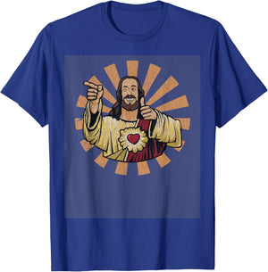 Vintage Buddy a Christ Christmas Jesus T-Shirt - T-Shirt | Royal