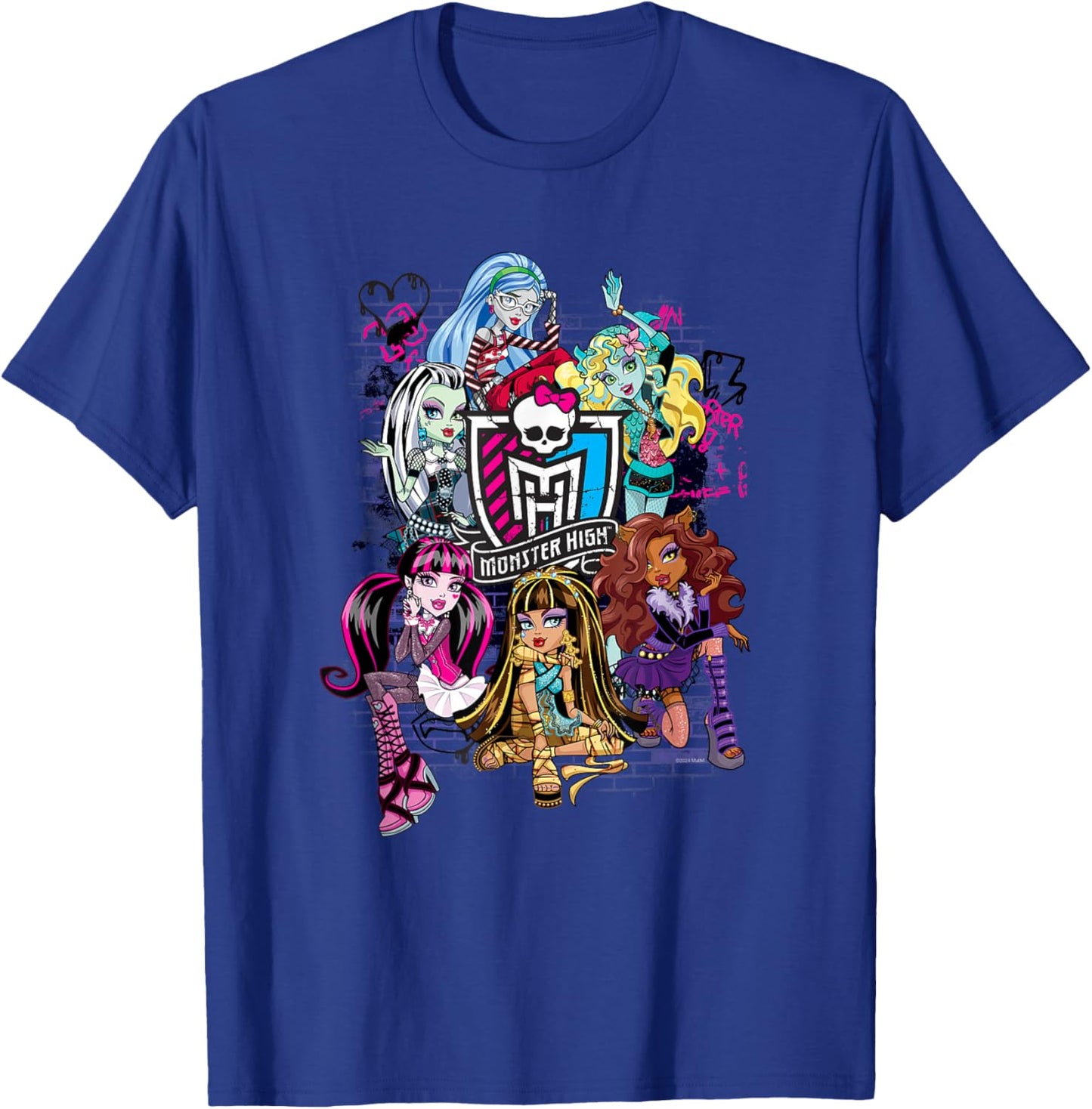 Monster High Alumni - Graffiti Wall T-Shirt - T-Shirt | Royal