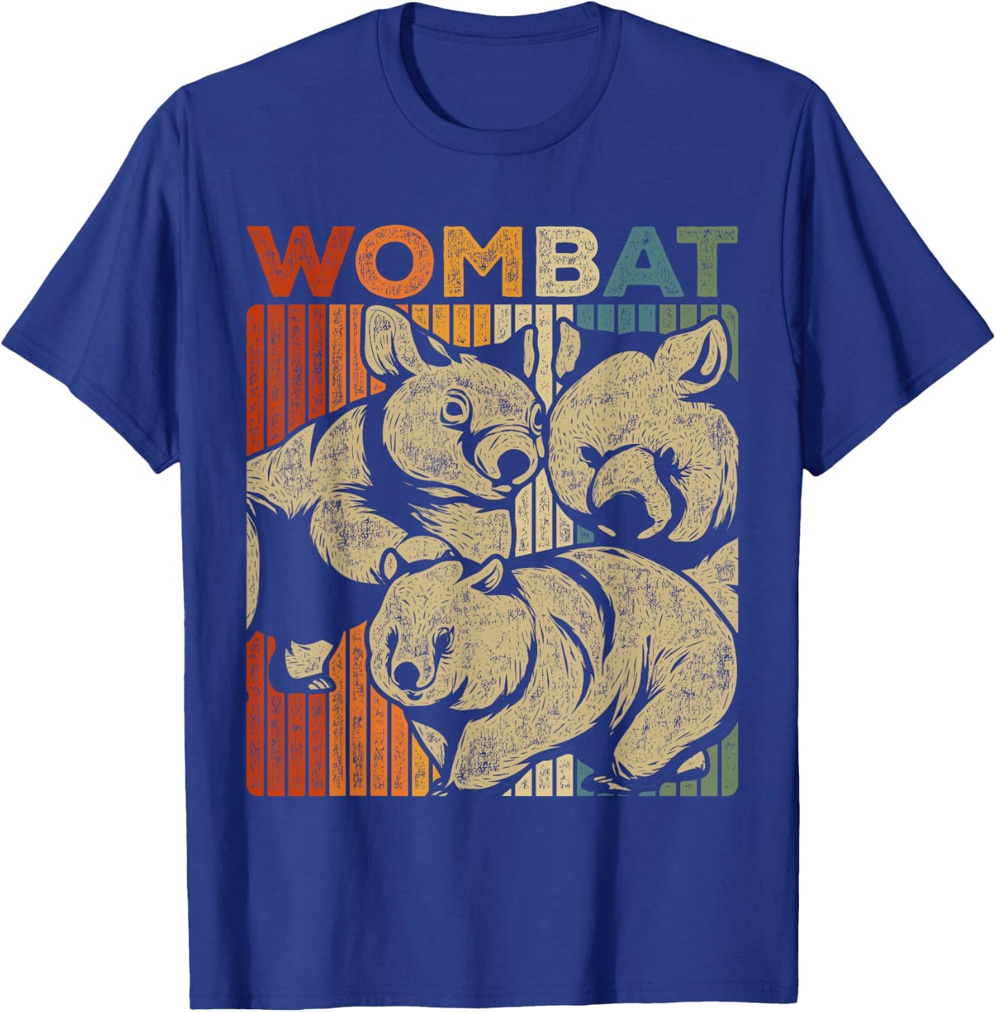 Retro Wombat T-Shirt - T-Shirt | Royal