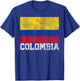 Colombian Colombia Flag Family Pride Country Men Women Gift T-Shirt - T-Shirt | Royal
