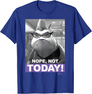 Monsters Inc - Roz Nope Today T-Shirt - T-Shirt | Royal