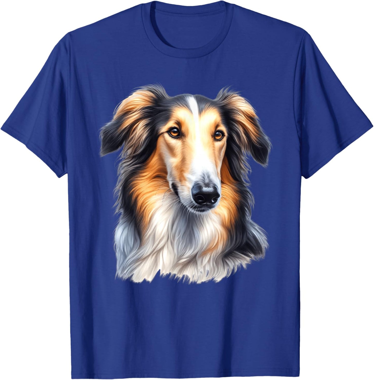 Borzoi Dog Portrait T-Shirt - T-Shirt | Royal