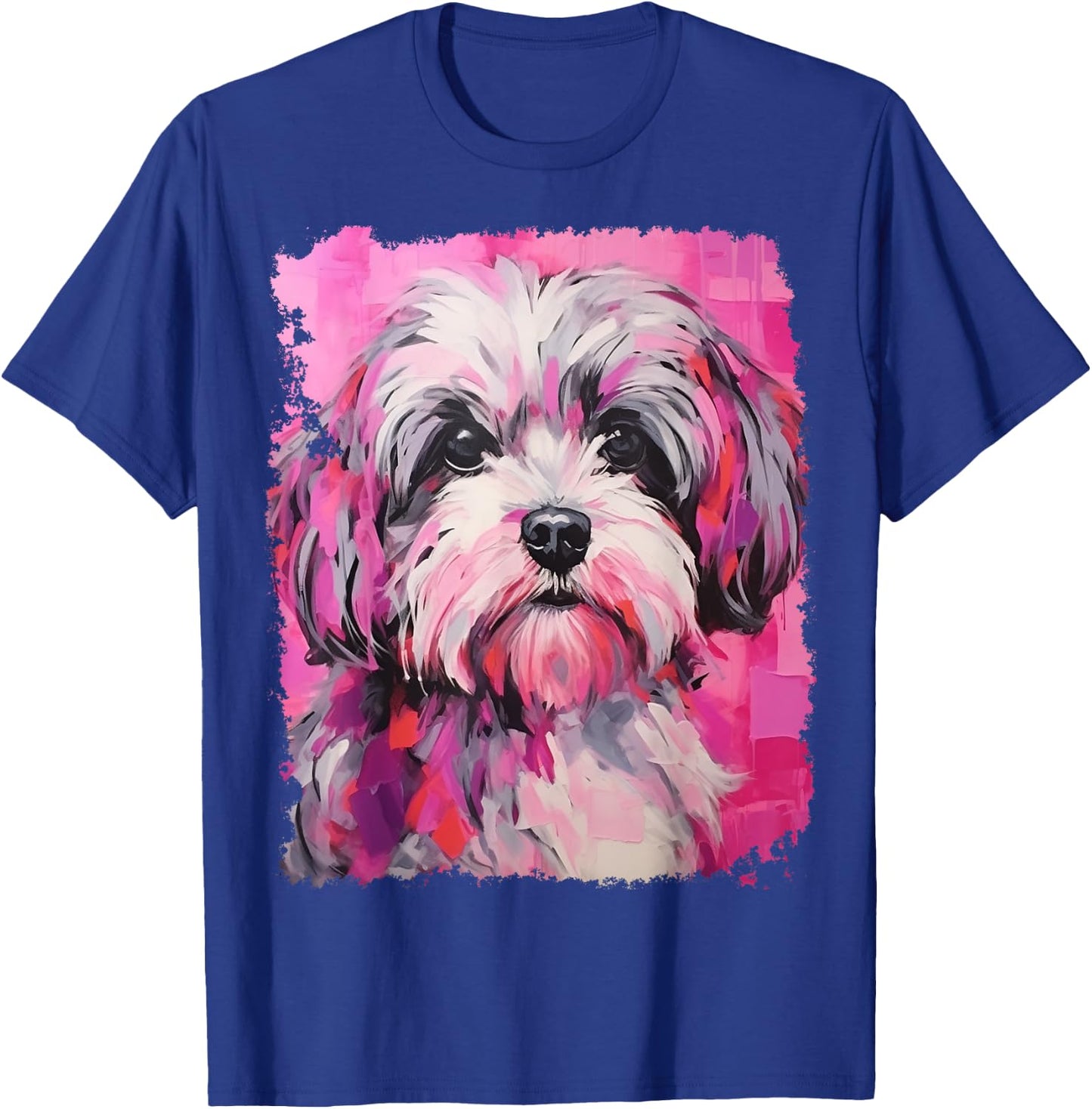 Dog Shih Tzu Pink Women Girls Kids T-Shirt - T-Shirt | Royal