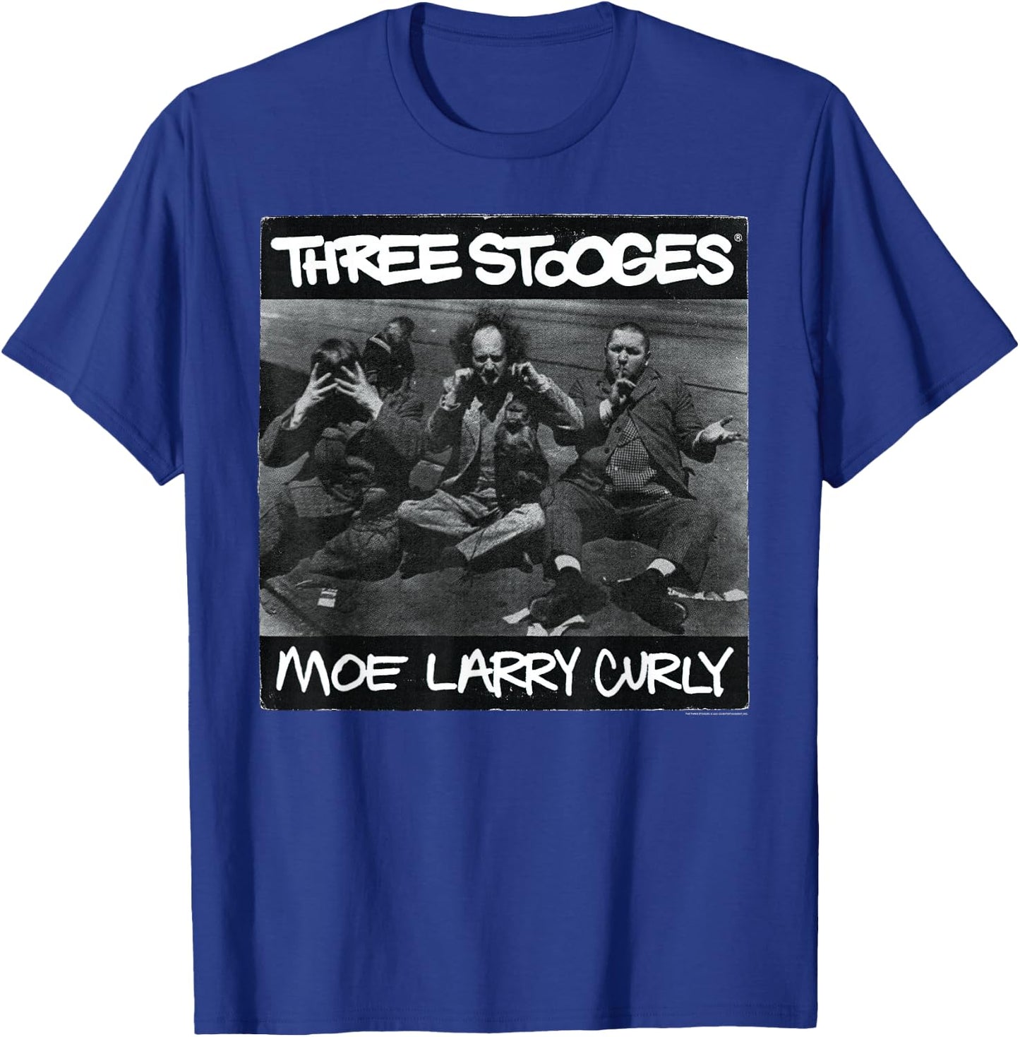 Three Stooges '90s Hip Hop Album T-Shirt - T-Shirt | Royal