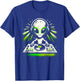 Alien DJ Music Mixer Fun Extraterrestrial Music Lover Shirt T-Shirt - T-Shirt | Royal