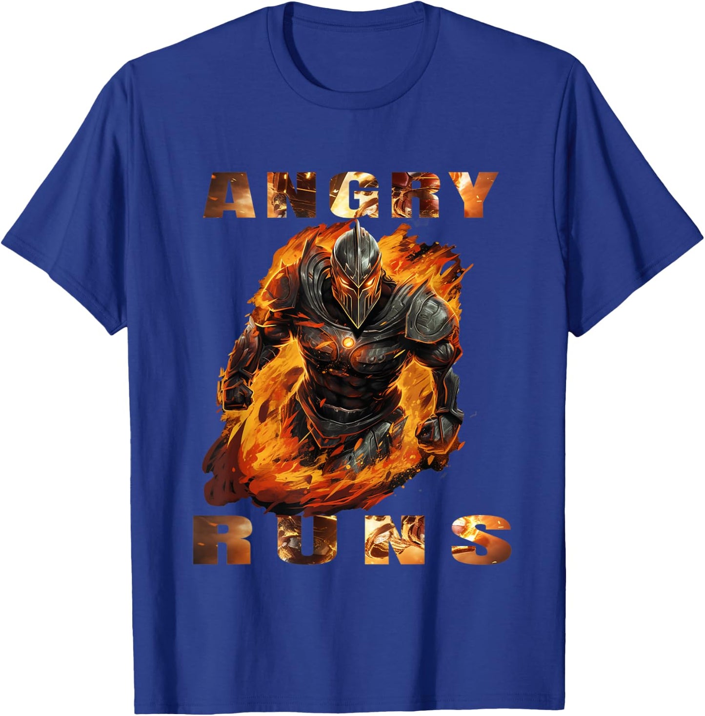 Angry Runs Good Morning Football Graphic T-Shirt - T-Shirt | Royal
