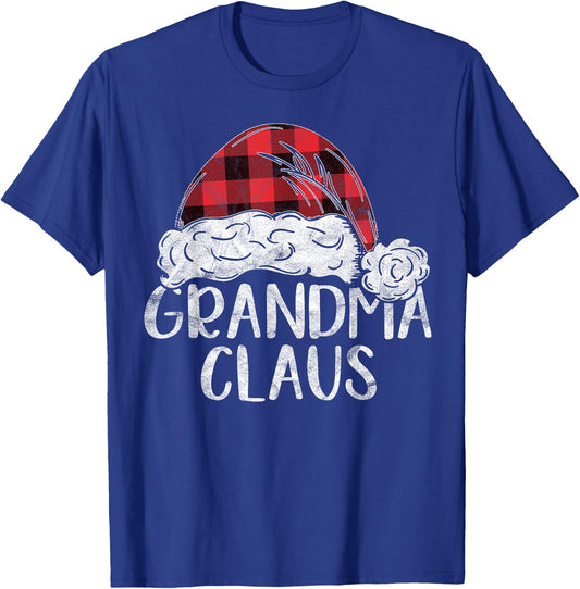 Grandma Claus Christmas Costume Gift Santa Matching Family T-Shirt - T-Shirt | Royal