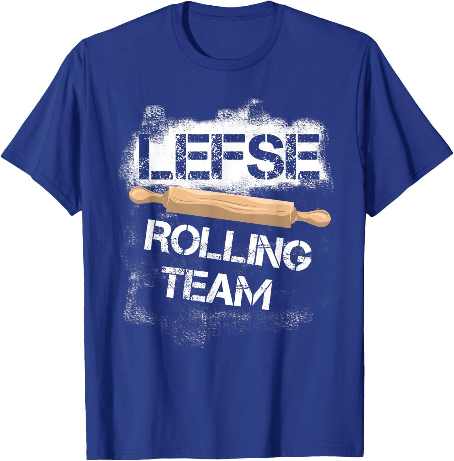 Funny Lefse Rolling Team | Cute Potato Pancakes Cooking Gift T-Shirt - T-Shirt | Royal