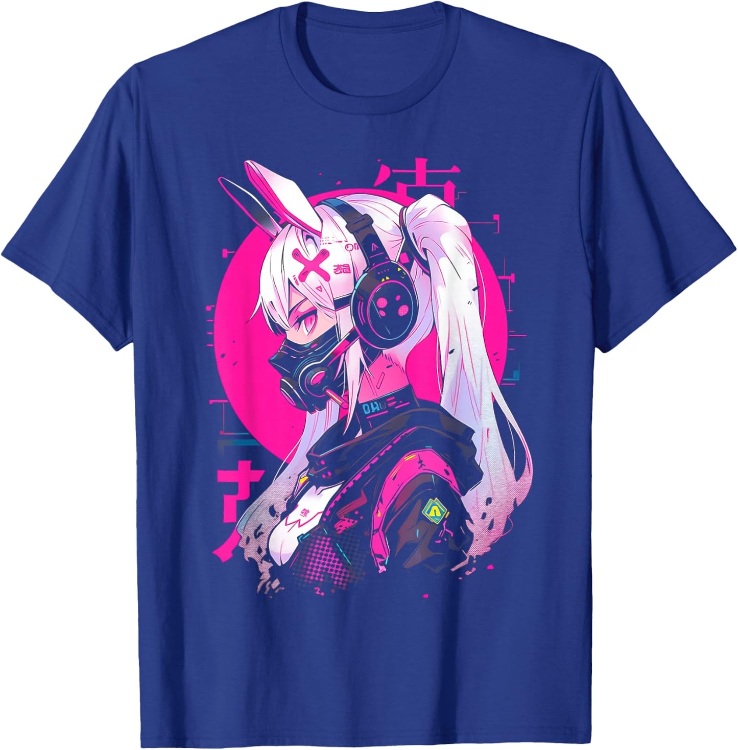 Anime Manga Cyberpunk Aesthetic Techwear Harajuku T-Shirt - T-Shirt | Royal