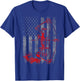 Bow Deer hunting flag Archery T-Shirt - T-Shirt | Royal