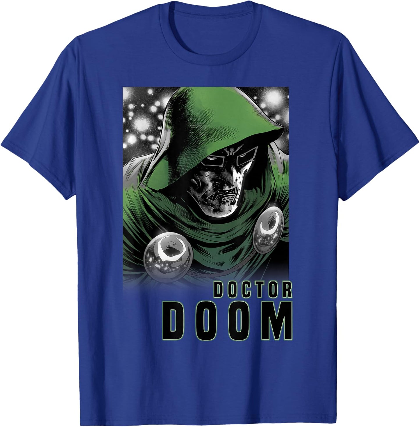 Marvel Fantastic Four Doctor Doom Portrait Small T-Shirt - T-Shirt | Royal